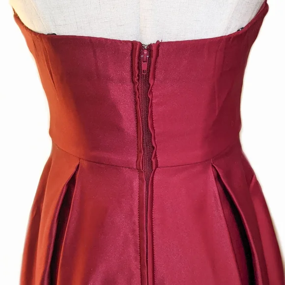 Removable Straps Strapless Sweetheart Ball Gown Formal Dress Prom A-Line 3 - Picture 5 of 6